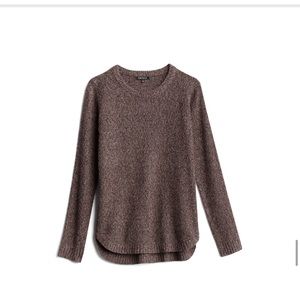 Stitch Fix Pink Clover Heathered Brown Pullover Sweater